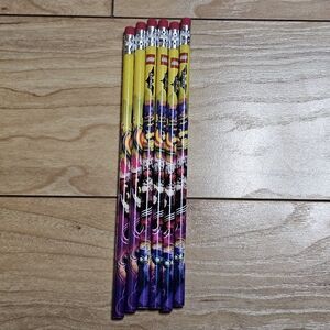 Lego Batman Movie Pencil Set of 6 DC Comics Collectible Batgirl Catwoman Harley